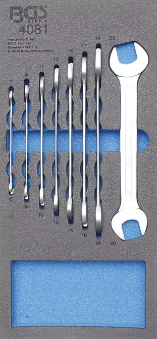 Kiintoavaimet 6 - 22 mm TT - Työkalumoduulit työkaluvaunuihin - BGS4081 - 1