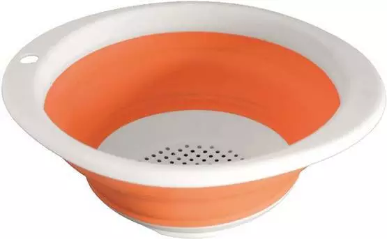 Kokoontaittuva lävikkö Colander oranssi Ø22cm - Ruanvalmistus ja säilytys - 0832210NC11 - 1