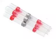 Kutisteliitin tinalla 10 kpl Punainen - Kutisteliittimet - 271 - 1