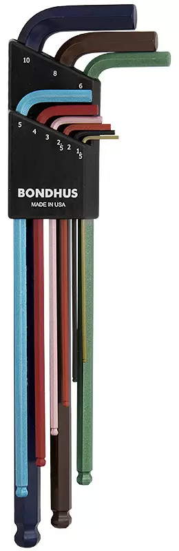 Kuusioavainsarja 1,5- 10mm - Pallopää (erikoispitkä) - Räikät ja vääntimet - BH132461 - 1