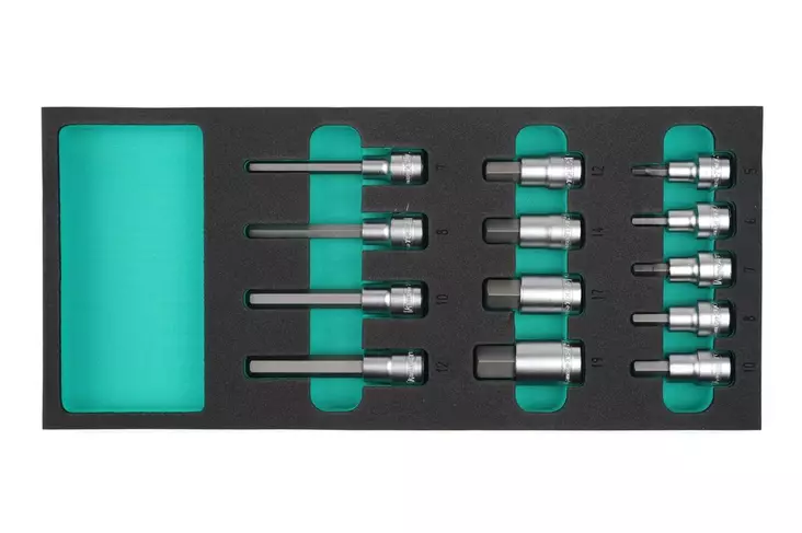 Kuusiokolosarja, 1/2" - Työkalumoduulit työkaluvaunuihin - K26061 - 1