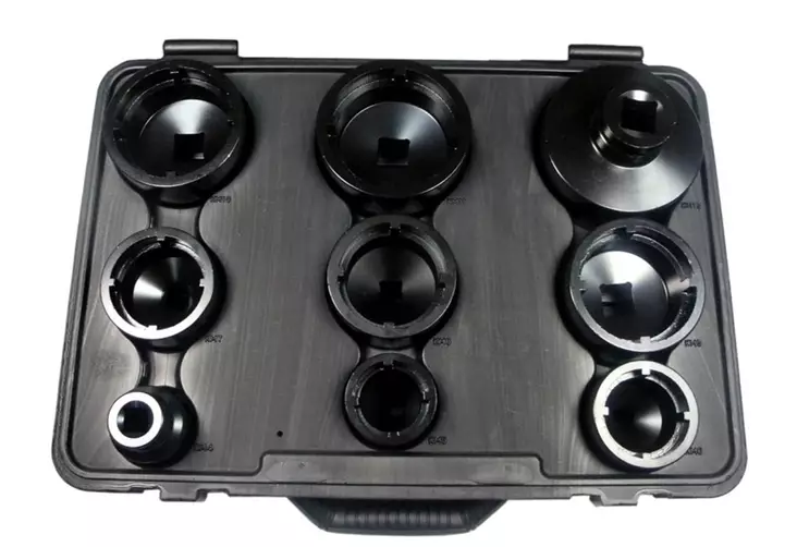 Laakerimutterisarja 3/4" 9-osaa King - Napa- ja laakerityökalut - 291-3171 - 1