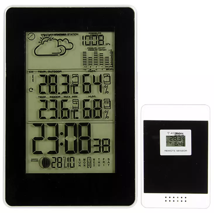 Langaton Sääasema Sisä/Ulko - Lämpömittarit - EC2051 - 1