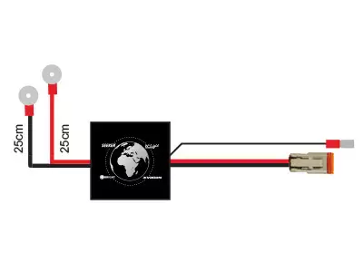 Lisävalojen Johtosarja Deutsch Liitin 12V 200W, 24V 400W - Lisävalojen johtosarjat - 1605-WK031 - 1