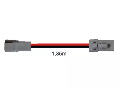 Lisävalojen Johtosarjan DTP-Jatkojohto 1,35m - Lisävalojen johtosarjat - 1605-WK051 - 1