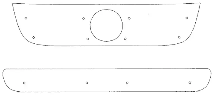 Maskisuoja Volkswagen Transporter T5 Caravelle 2007-2009 - VW maskisuojat - TS111 - 1