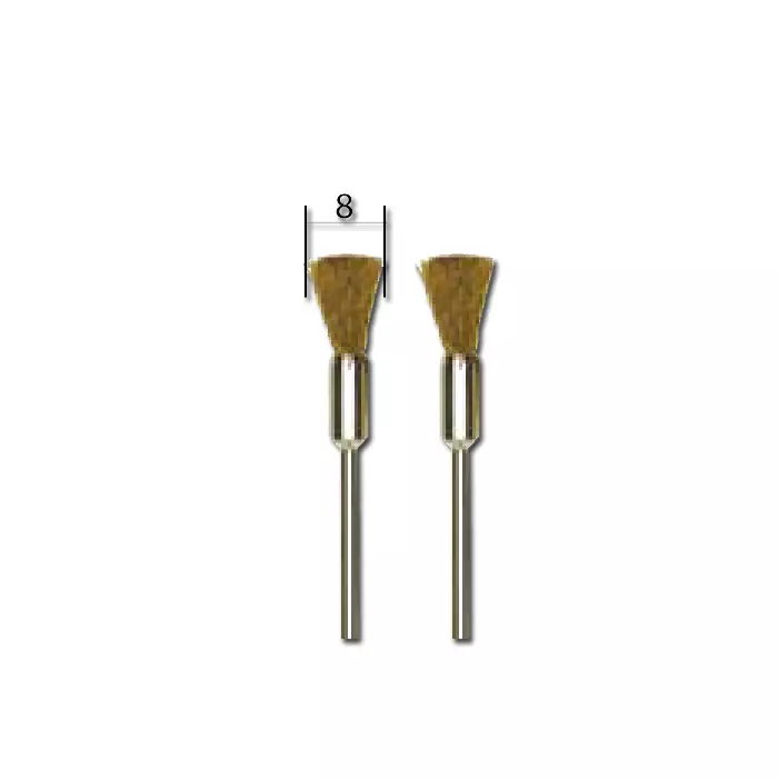 Messinkinen harjasivellin, Ø 8 mm 2 kpl - Proxxon timantti, kiillotus ja puhdistus - 28961 - 1