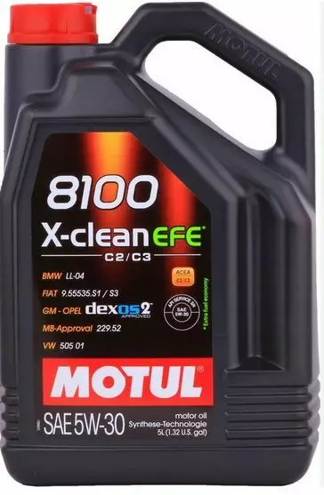 MOTUL 8100 X-CLEAN EFE 5W-30 5L - Moottoriöljyt - MOT109471 - 1