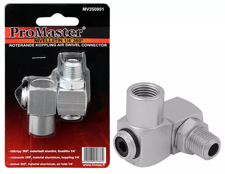 Nivelliitin 1/4" 360° - Muut paineilmakoneet ja tarvikkeet - MV250901 - 2