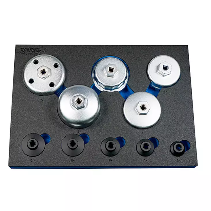 Öljysuodatinavainsarja 10-osaa 24-89 mm - Suodatinavaimet - 291-BE061 - 1