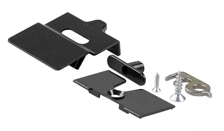 Oven liukusalpa mustaharmaa, taivutettu RAL7021 - Jääkaappien varaosat Dometic - 207999511 - 1