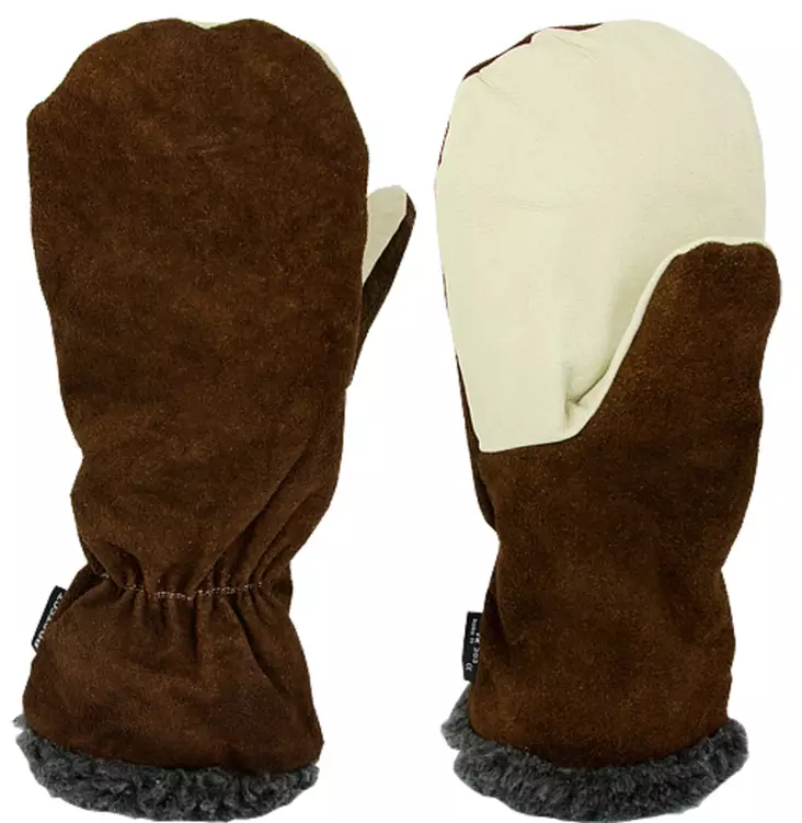 Pilkkirukkanen lyhyt teddyvuori 11/XXL - Talvityöhanskat - QTK201 - 2