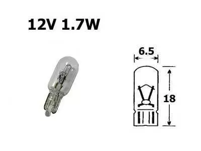 Polttimo 12V 1,7W T6,5 - Auton polttimot - 126341 - 1