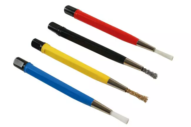 Puhdistusharjasarja, kynämallinen - Teräsharjat - 258-8141 - 1