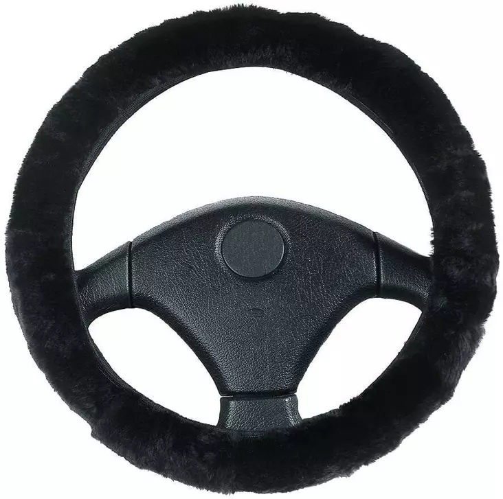 Ratinsuojus lampaankarvajäljitelmää musta K27 - Istuinpäälliset - 942-6081 - 1