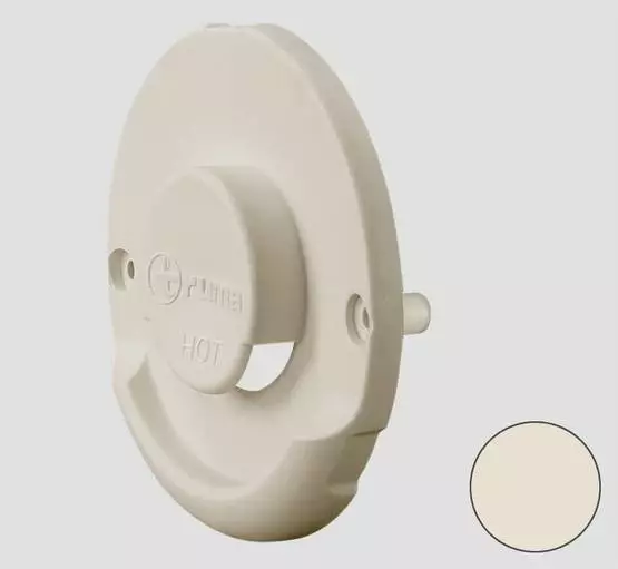 Seinäläpiviennin ulko-osa kermavalkoinen - C-lämmittimien ja Combi varaosat - 36151-01 - 1