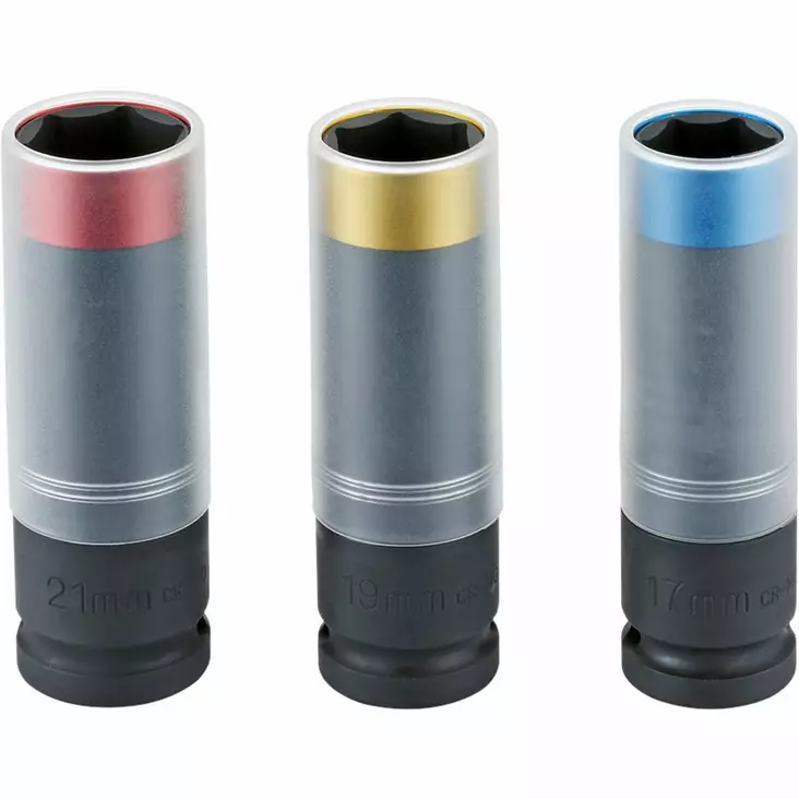 Sonic 1/2" aluvanne voimahylsysarja 86mm 3 osaa - Rengashylsyt ja momenttisauvat - SON300311 - 1