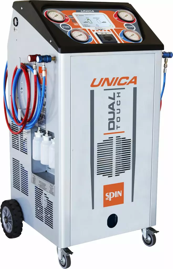 Spin Unica Dual Touch ilmastoinnin huoltolaite R134a/R1234yf printterillä - Ilmastointihuoltolaitteet - SP0103501 - 1
