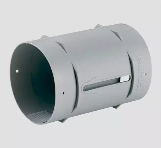 Suoraliitossuutin harmaa 65/72mm WL - Ilmakeskuslämmityksen asennustarvikkeet - 40702-01 - 1