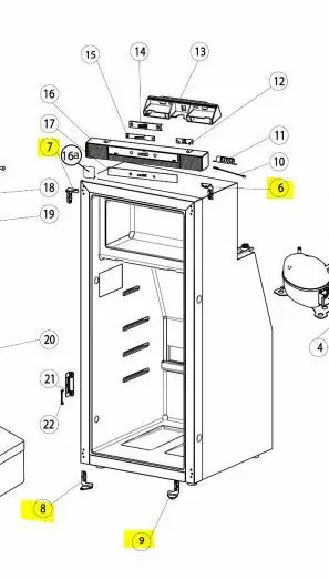 Thetford saranasarja T1090/2090/1152/2152 - Jääkaappien varaosat Thetford - 692751 - 1