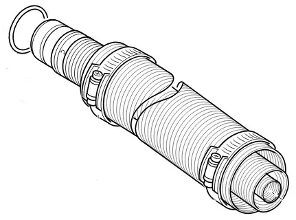 Truma pakoputkisarja Combi D 0,6 m -F- 04/2022- - Ilmakeskuslämmityksen asennustarvikkeet - 34502-01 - 1