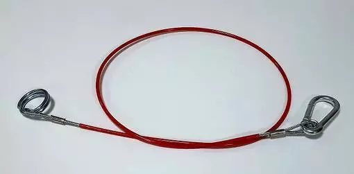 Turvavaijeri 1000mm haka/rengas Varmuusvaijeri 1000mm - Vetopää ja -koukku tarvikkeet - 2110401 - 1