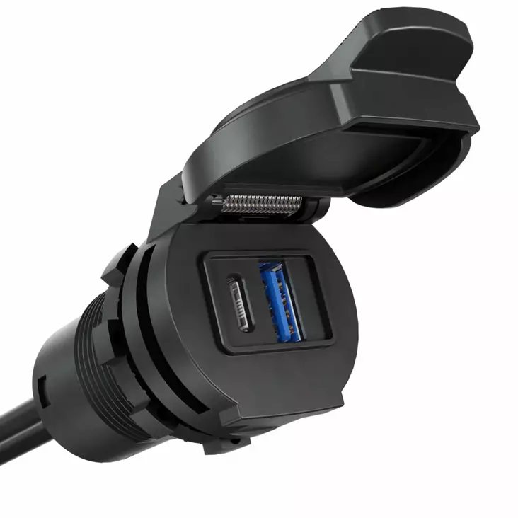 USB-C/A Smart Port uppoasennus 30W - AquaAmp puhelintelineet ja laturit - AQD0130-1 - 1