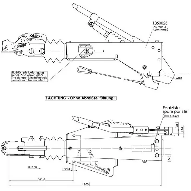 Vetopää 2,8 VB Sopii Dinolift 230 t ja 260xt - Vetopäät - 1213301 - 1