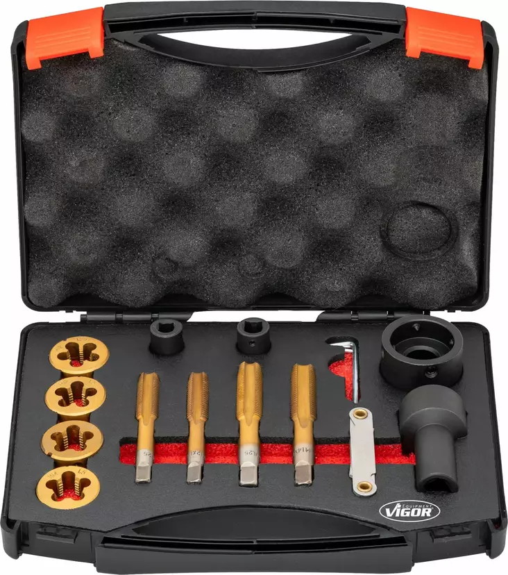 Vigor kierteenkorjaussarja m12x1.25-m14x1.5 - Kierteenkorjaussarjat - VIGV7181 - 1