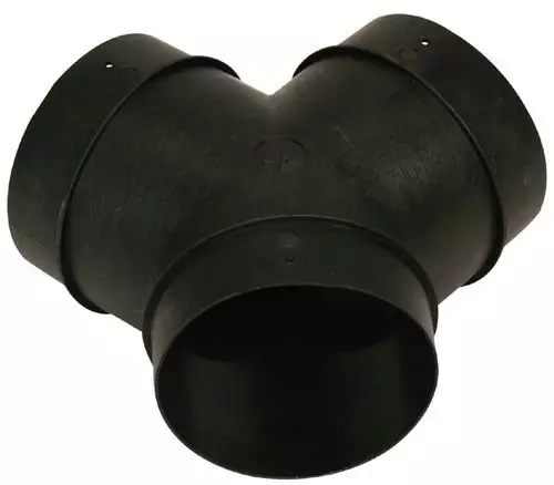 Y-kappale 65/72mm - Ilmakeskuslämmityksen asennustarvikkeet - 39610-01 - 1