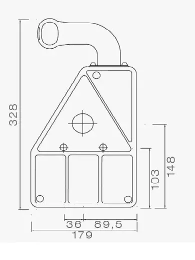 AspöckEarpoint oikea 12V super Aspöcktakavalo superp - Peräkärryn takavalot - 0900712 - 2