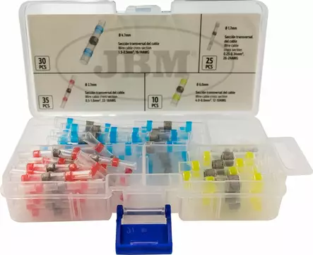 JBM kutiste jatkoliitinlajitelma tinalla 100 osaa - Kutisteliittimet - 50-53992 - 1