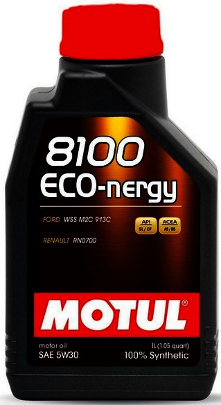 Motul 8100 Eco-nergy 5W-30 – 1 Liter, Vollsynthetisches Motoröl Für Benzin & Diesel