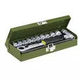 Hylsysarja pitkille pulteille ja ruuveille 13-osaa 1/4" - Hylsysarjat - 23602 - 1