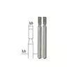 Jyrsintäpuikko 3,0 mm 2 kpl - Micromot poraus- ja jyrsintäterät - 28722 - 2