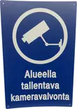Opaste - Alueella tallentava kameravalvonta 20 X 30 cm - Tarrat, kilvet ja varoitusmerkit - 247382 - 1