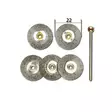Teräksinen harjalaikka, Ø 22 mm 5 kpl - Proxxon timantti, kiillotus ja puhdistus - 28952 - 2