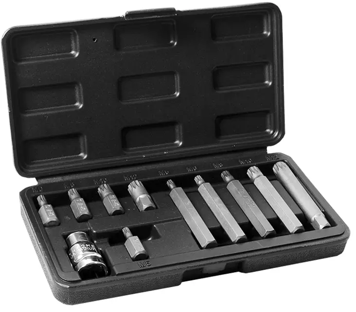 11 osainen XZN-Kärkisarja 1/2" vääntiöllä - BITS-sarjat - C3362 - 2