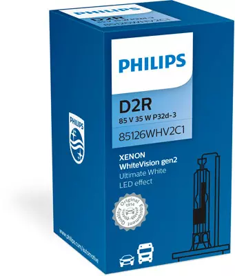 Autolamppu Philips D2R 85V 35W WHITEVIS GEN2 - Auton polttimot - 100-D2RWHV2 - 1