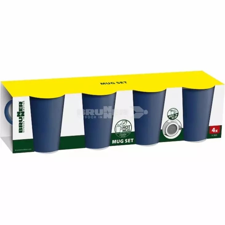 Brunner mukisarja 4 kpl 30 cl, liukueste - Melamiiniastiastot ja aterimet - 0830051CC22 - 1