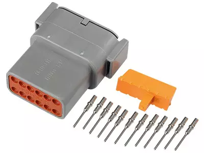 Deutsch DTM Liitin / Pistoke 12-pin. Uros 0.5mm² - Deutsch-liittimet - 1605-N8K082 - 1
