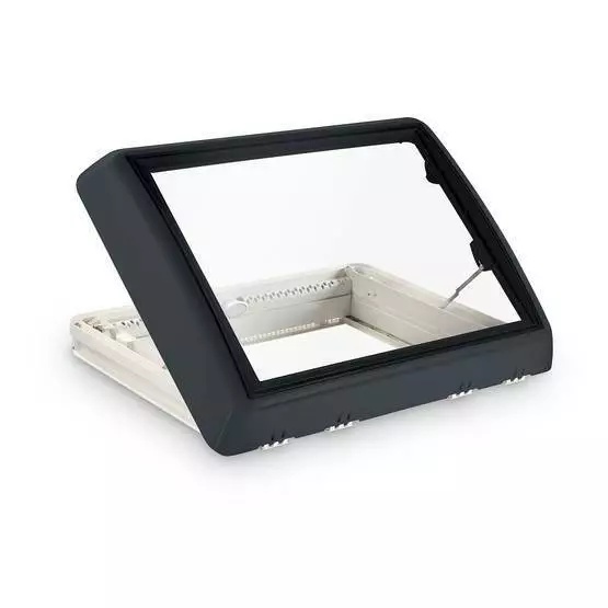 Dometic Midi Heki Style harmaa, 700x500 Veivillä, jatkuva ilmanvaihto - Kattoluukut ja osat - 9620008692 - 1