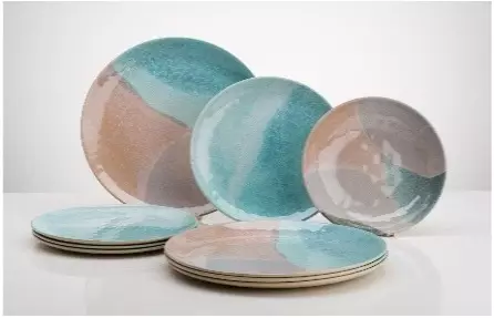 Flamefield melamiiniastiasto Dunes, 12 osaa - Melamiiniastiastot ja aterimet - DUN0112 - 1