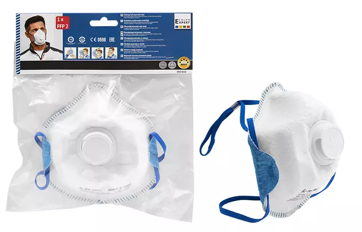 Hengityssuojain FFP2 venttiilillä - Hengityssuojaimet - CE98626002 - 1