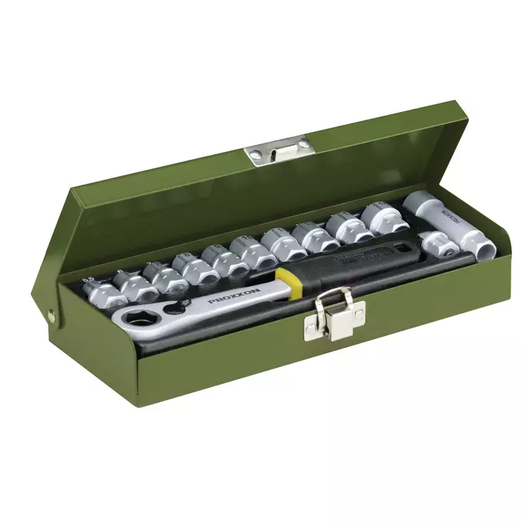 Hylsysarja pitkille pulteille ja ruuveille 13-osaa 1/4" - Hylsysarjat - 23602 - 1