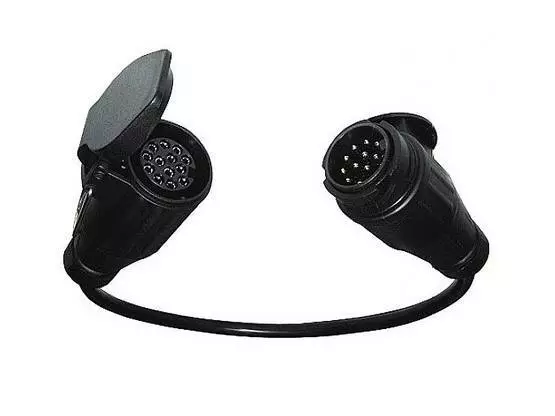 Jatkojohto 1m 13 napainen 13 naaras 13 uros - Peräkärryn rasiat ja pistokkeet - 424252 - 1