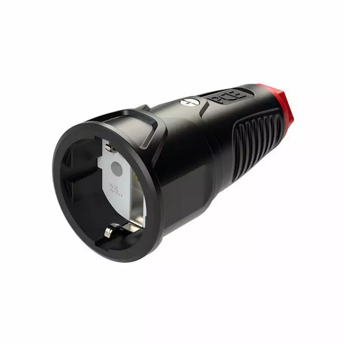 Jatkopistorasia maadoitettu PCE IP20 16A 250V kumia - Sähkökelat ja johdot - 7922 - 1