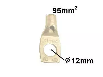 Kaapelikenkä FIN 95mm2 Ø12mm raskas malli - Kaapelit ja suojaputket - 52011-95-12 - 1