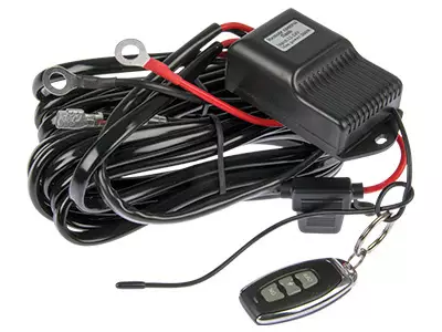 Kauko-ohjattava Kytkentäsarja Kahdelle valolle 12-24V 300W - Lisävalojen johtosarjat - 1605-WK022 - 1