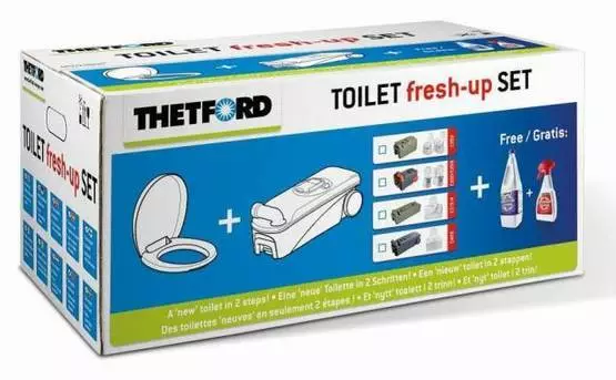 Kemiallisen vessan Fresh Up Set Thetford C2/3/4 oikea, kasetissa pyörät - Matka WC:t ja Kasettivessat - 20057162 - 1